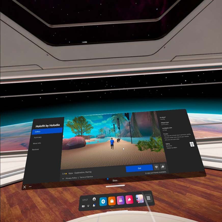 Скриншот из фитнес-игры